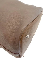 Hermès Picotin Lock 26 GM - Etoupe / Etain Bi-Color (Clemence Leather)