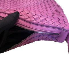 Bottega Veneta Pirami Pink Purple Hobo Bag