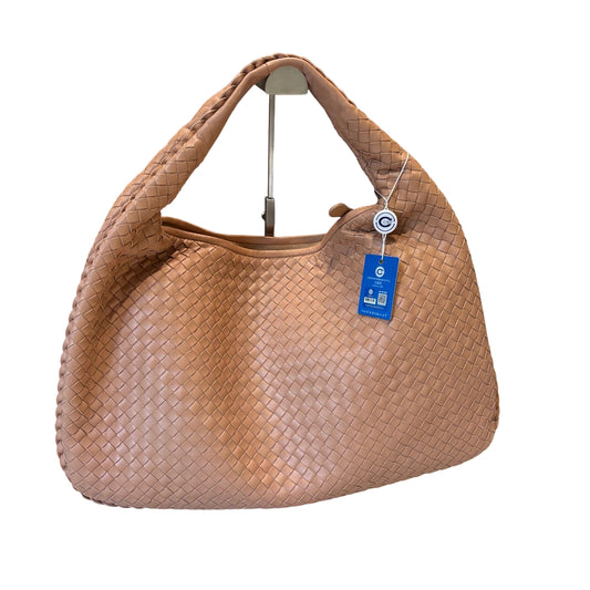 Bottega Veneta Nude Pink Intrecciato Hobo Bag