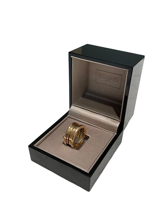 BVLGARI B.Zero1 18K Rose Gold Spring Ring Size 50
