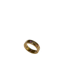 BVLGARI 18K Rose Gold Gem Ring Size 54