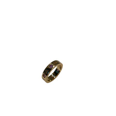 BVLGARI 18K Rose Gold Gem Ring Size 54