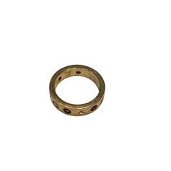 BVLGARI 18K Rose Gold Gem Ring Size 54