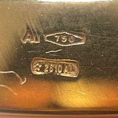 BVLGARI 18K Rose Gold Gem Ring Size 54