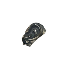 Chrome Hearts Heart Stud Earring Sterling Silver Single Piece Close Up