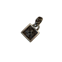 Chrome Hearts Framed CH Plus Pendant - .925 Sterling Silver (Square Charm)