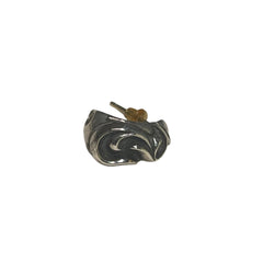 Chrome Hearts Heart Stud Earring (Single) - Sterling Silver .925