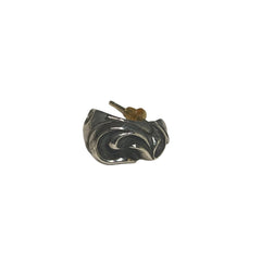 Chrome Hearts Heart Stud Earring (Single) - Sterling Silver .925