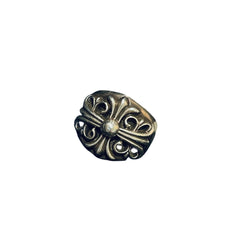 Chrome Hearts Keeper Ring - Sterling Silver .925 - Size US 10.25 (EU 63) - Classic Floral Cross Motif
