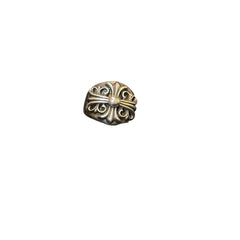 Chrome Hearts Keeper Ring - Sterling Silver .925 - Size US 10.25 (EU 63) - Classic Floral Cross Motif