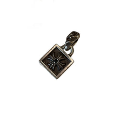 Chrome Hearts Framed CH Plus Pendant - .925 Sterling Silver (Square Charm)