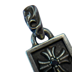 Chrome Hearts Framed CH Plus Pendant - .925 Sterling Silver (Square Charm)