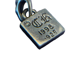 Chrome Hearts Framed CH Plus Pendant - .925 Sterling Silver (Square Charm)