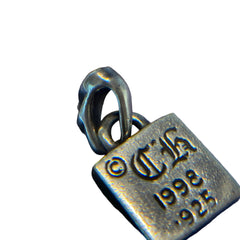 Chrome Hearts Framed CH Plus Pendant - .925 Sterling Silver (Square Charm)