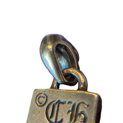 Chrome Hearts Framed CH Plus Pendant - .925 Sterling Silver (Square Charm)