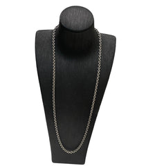 Chrome Hearts NE Chain Necklace with Lobster Clasp - Sterling Silver (60cm / 24")