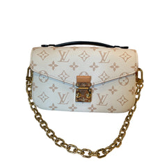 Louis Vuitton Pochette Métis East West - Monogram Empreinte Leather (Beige / Dune)