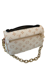 Louis Vuitton Pochette Métis East West - Monogram Empreinte Leather (Beige / Dune)