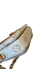 Louis Vuitton Pochette Métis East West - Monogram Empreinte Leather (Beige / Dune)