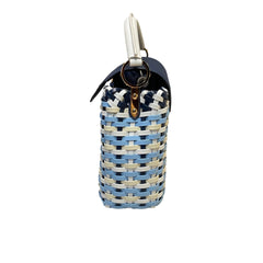 Louis Vuitton Capucines BB Woven Leather Handbag - Blue/White Tricolor (26cm)