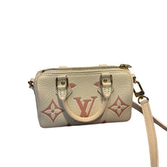 Louis Vuitton Nano Speedy - Bicolor Monogram Empreinte (Cream / Pink)