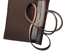 Hermès Herbag Zip 31 - Chocolate / Ebene Canvas & Leather (The "Casual Kelly")