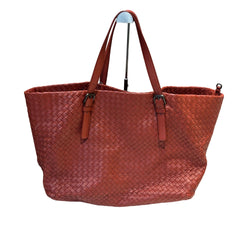 Bottega Veneta Large Intrecciato Nappa Tote - Lobster / Terracotta (Adjustable Straps)