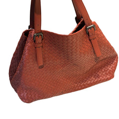 Bottega Veneta Large Intrecciato Nappa Tote - Lobster / Terracotta (Adjustable Straps)