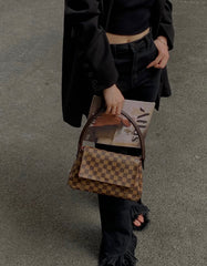 Louis Vuitton Mini Looping Bag - Rare Damier Ebene Canvas (28cm)