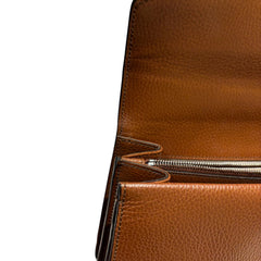 Gucci Dionysus Small Shoulder Bag - GG Monogram Denim & Brown Leather (28cm)
