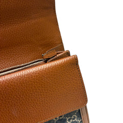 Gucci Dionysus Small Shoulder Bag - GG Monogram Denim & Brown Leather (28cm)