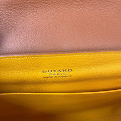 Goyard Saigon Mini Structured Bag - Black & Tan Goyardine (Full Set)