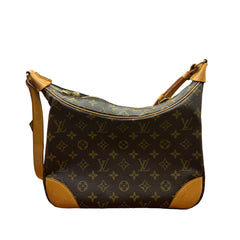 Vintage Louis Vuitton Boulogne 30 Monogram Shoulder Bag Side View