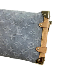 Louis Vuitton Side Trunk MM - Monogram Jacquard Denim (Washed Grey) - Gold Hardware