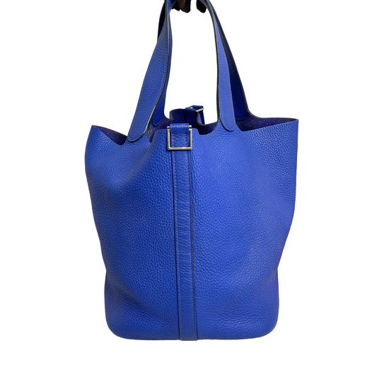 Hermès Picotin 26 in Electric Blue with Silver Hardware