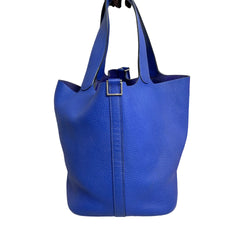 Hermès Picotin 26 in Electric Blue with Silver Hardware