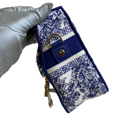 Dior Camp Small Blue Embroidered Crossbody Bag