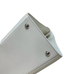Elegant Quiet Luxury: Delvaux Brillant Medium in Snow White