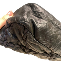 Vintage Attitude Classic: CHANEL Black Waxed Leather Airport CF Bag