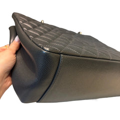 Quiet Luxury Staple: CHANEL GST Tote in Deep Charcoal Caviar Leather