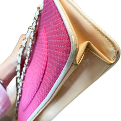 Rare Seasonal Charm: CHANEL Nautical Pink CF Chain Bag