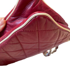 Collector Color Pop: CHANEL 2.55 Baguette Bag in Ferrari Red with Silver Hardware