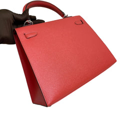 Hermès Kelly 25 in T5 Jaipur Pink Epsom with Silver Hardware
