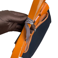 Hermès Herbag 31 in Black Canvas and Leather with Silver Hardware