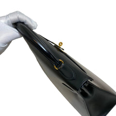 Enduring Icon: Hermès Kelly 32 in Black Box Leather with Gold Hardware