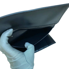 Hermès Bearn Long Wallet in Black Box Leather with Silver Hardware