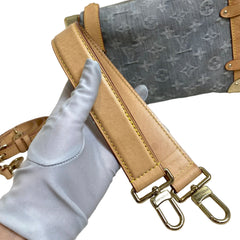 Louis Vuitton Side Trunk MM - Monogram Jacquard Denim (Washed Grey) - Gold Hardware