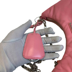 Soft Statement Piece: Prada Geranium Pink Leather Re-Edition 2005 Hobo 3-in-1