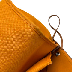 Hermès Herbag 31 in Orange with Silver Hardware