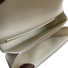 Hermès Mini Mosaic in Milk White with Gold Hardware